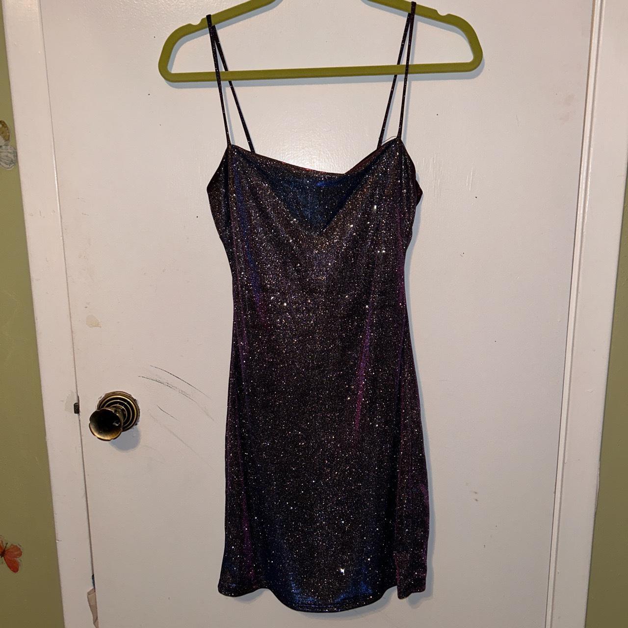 cute glittery mini dress! perfect for a night out,... - Depop