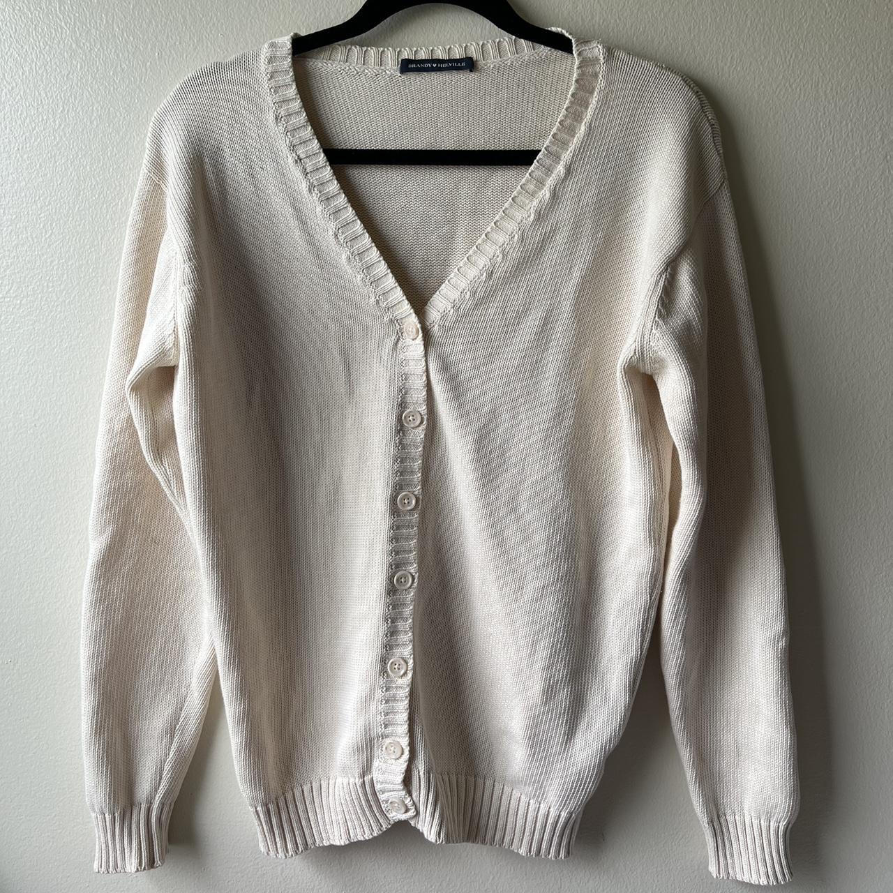 Brandy Melville, Sweaters, Brandy Melville Cardigan Aubree Cotton Sweater