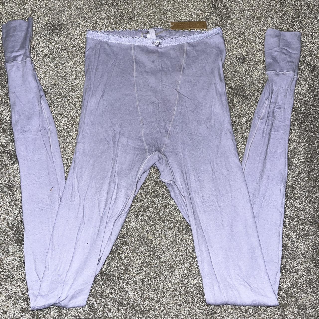 Skims Cotton Jersey Foldover pant in color Heather - Depop