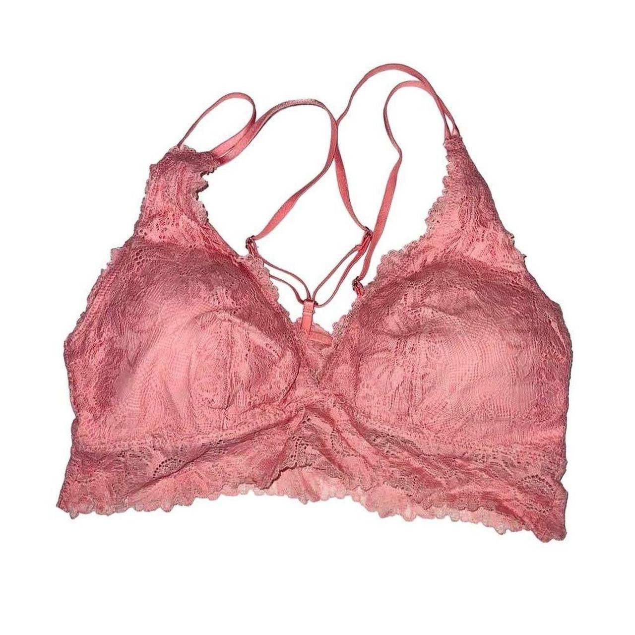 Aerie Floral Wireless Candy Lace Strappy Padded