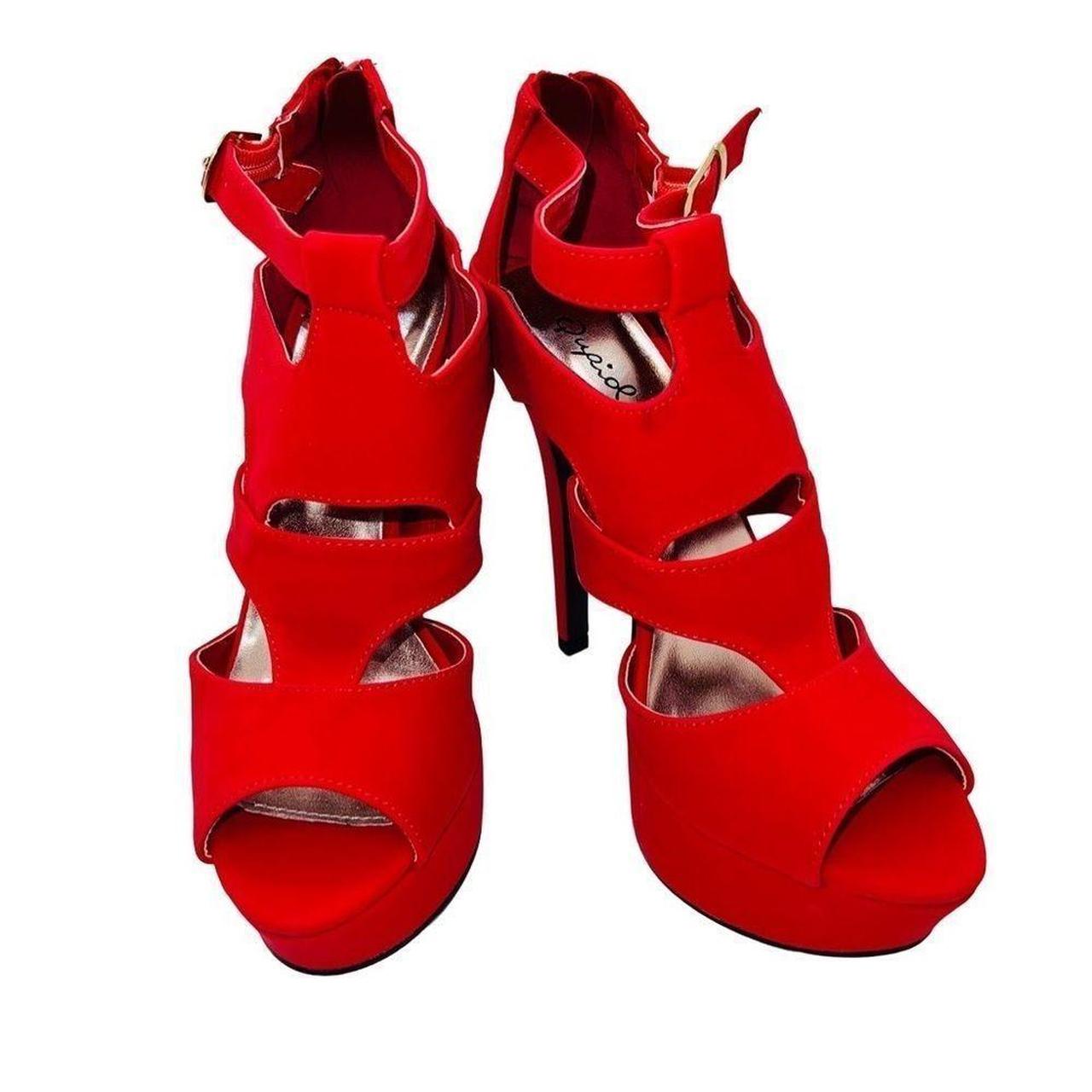 qupid red heels