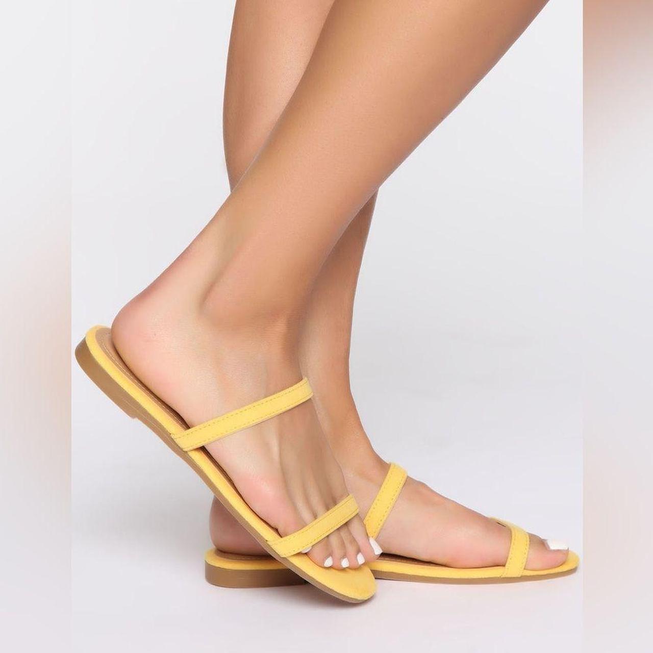 Yellow sandals best sale size 9