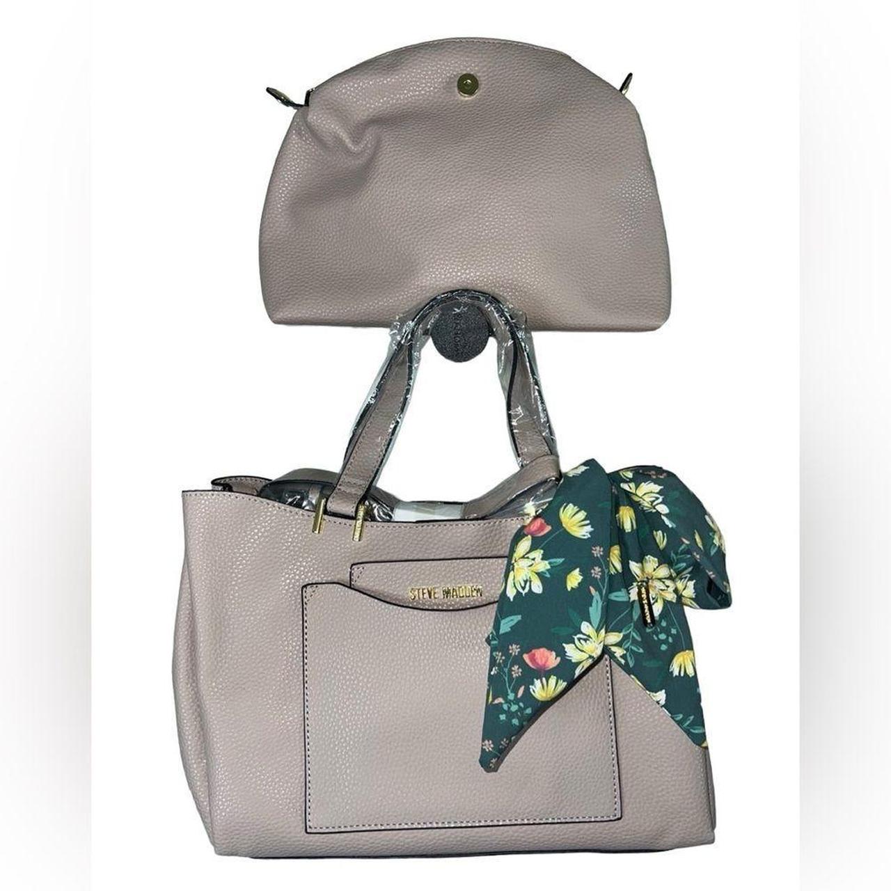 Steve Madden mushroom grey satchel popular crossbody handbag