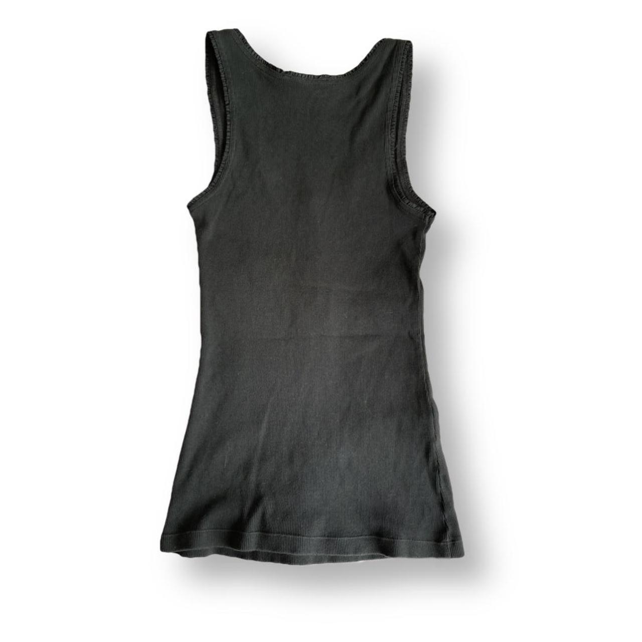 Express Women's Black and Silver Veststankscamis Depop