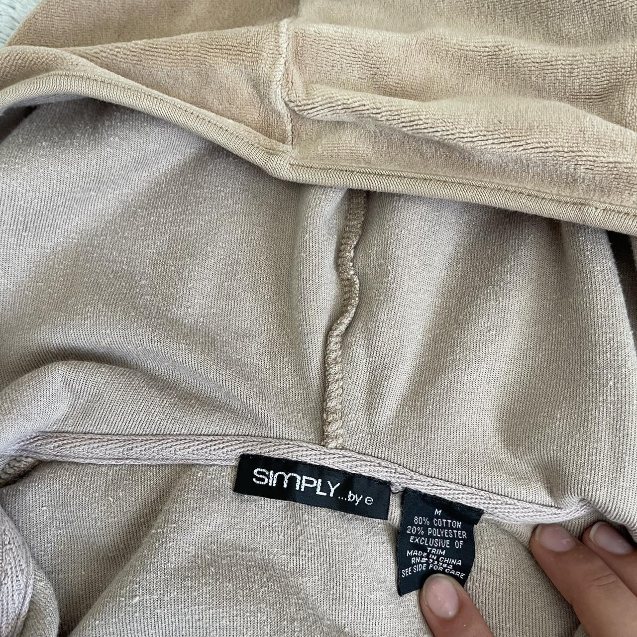 Tan terrycloth tracksuit 🛍️ Y2k cropped zip up velour... - Depop