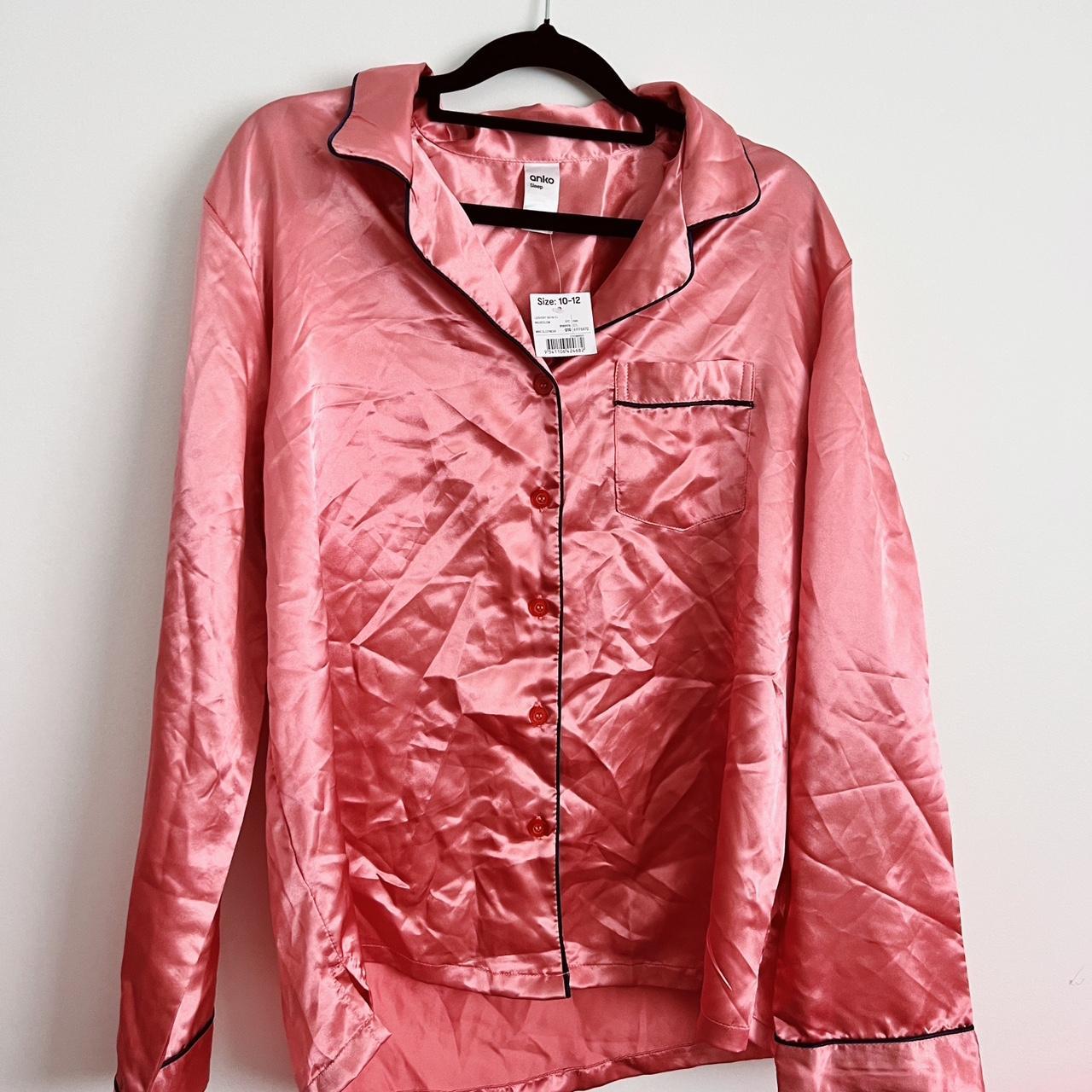 Kmart pj set shorts and shirt silk both sized... Depop