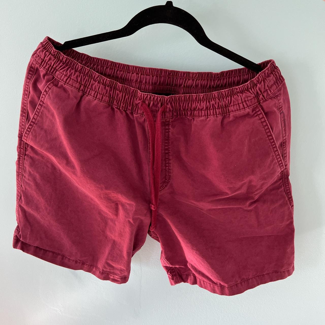 Men’s Vans dark red / maroon colored shorts. No... - Depop