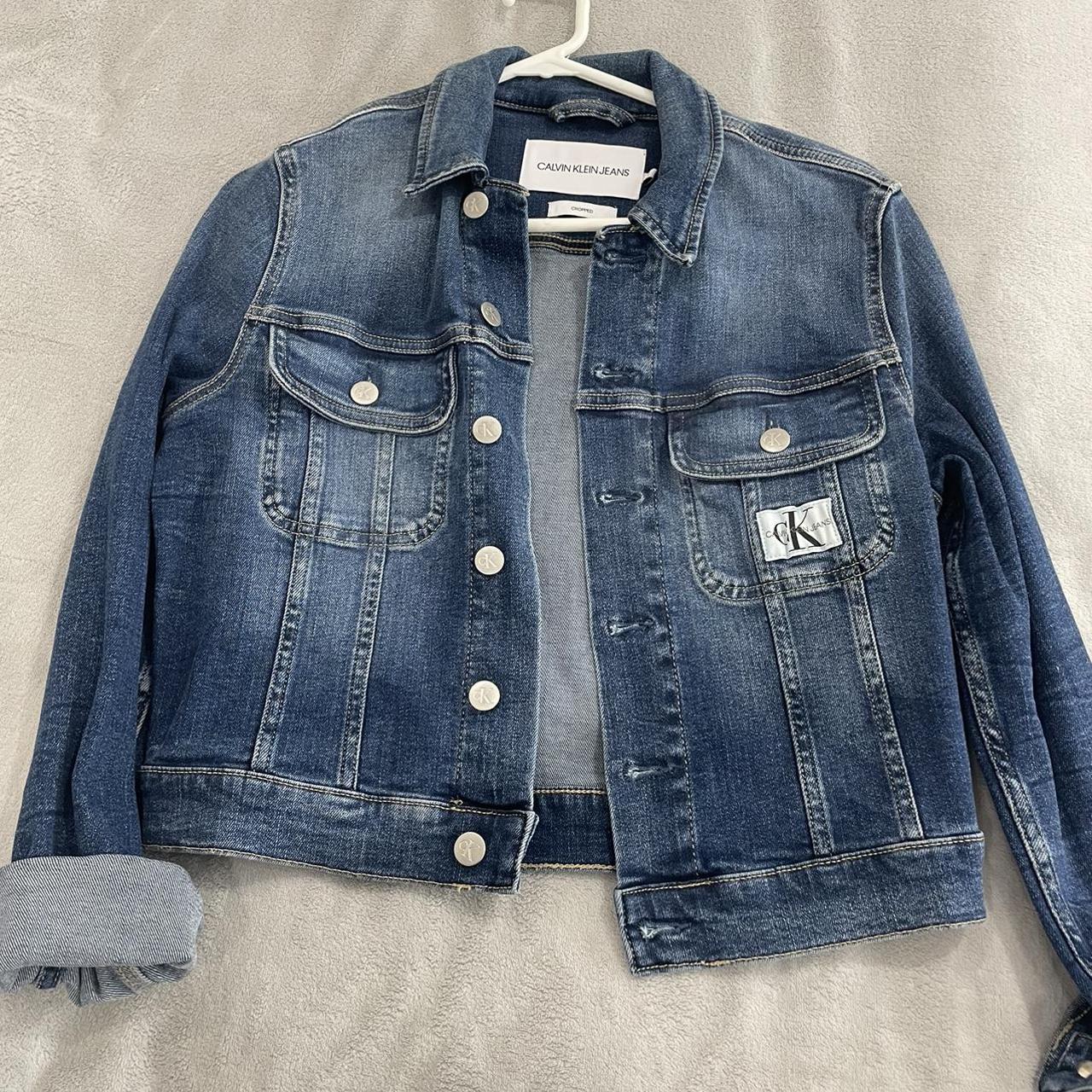 Out of stock Calvin Klein jeans cropped jacket... - Depop