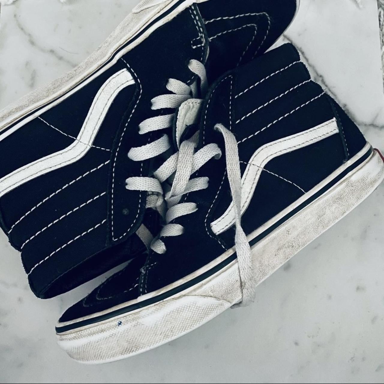 Vans high tops sales navy blue