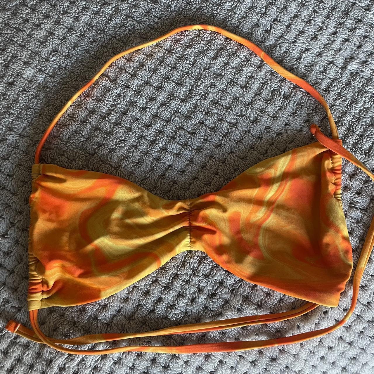 Glassons Flame Ruched Halter Bikini Top Colour Depop