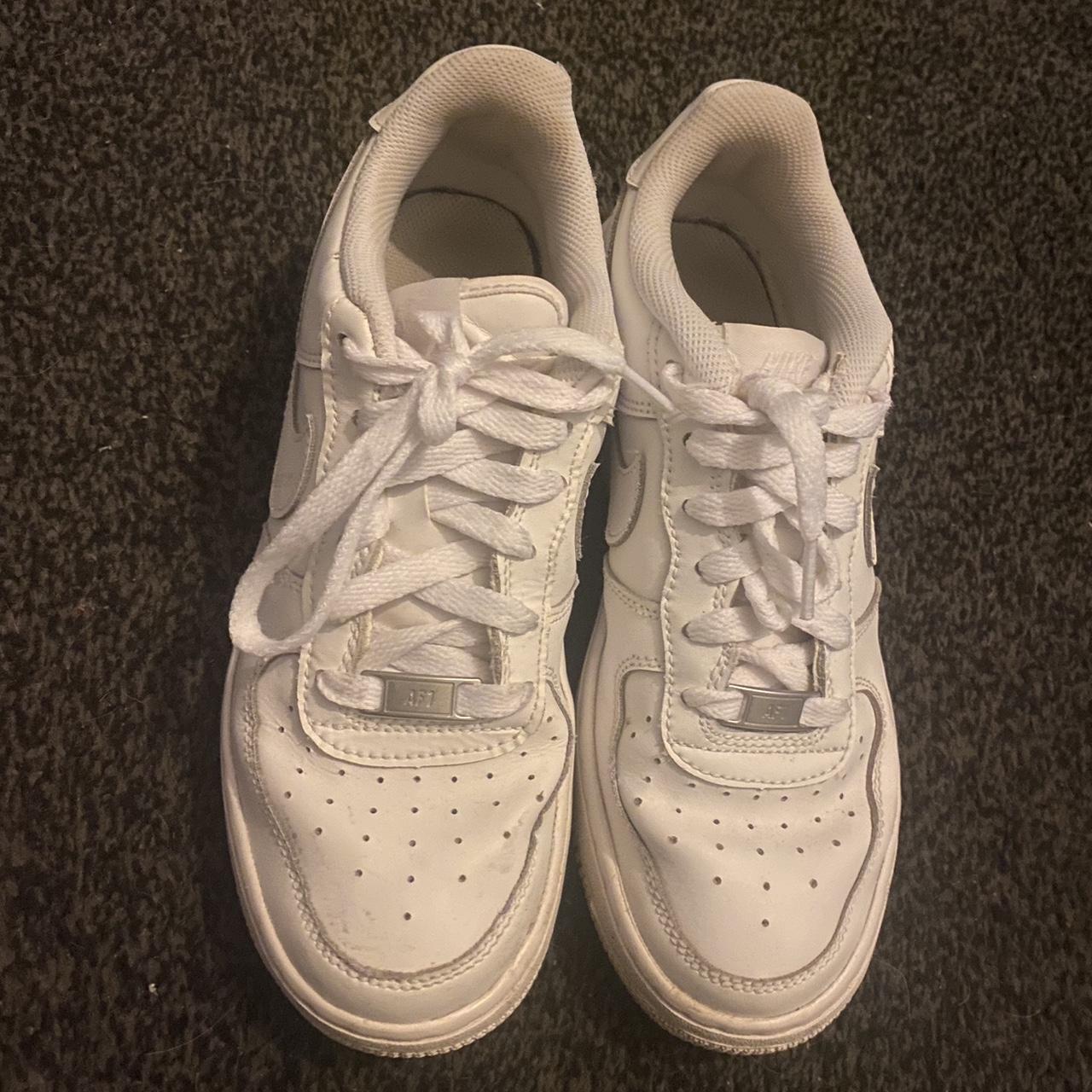 White airforce size UK 5. Signs of wear. *can only... - Depop