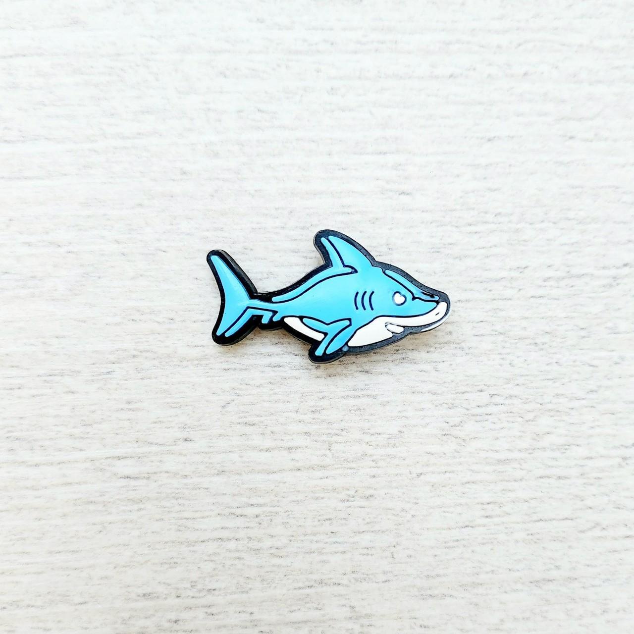 Super Cute Blue Shark Jibbitz BRAND NEW 📦 FREE... - Depop