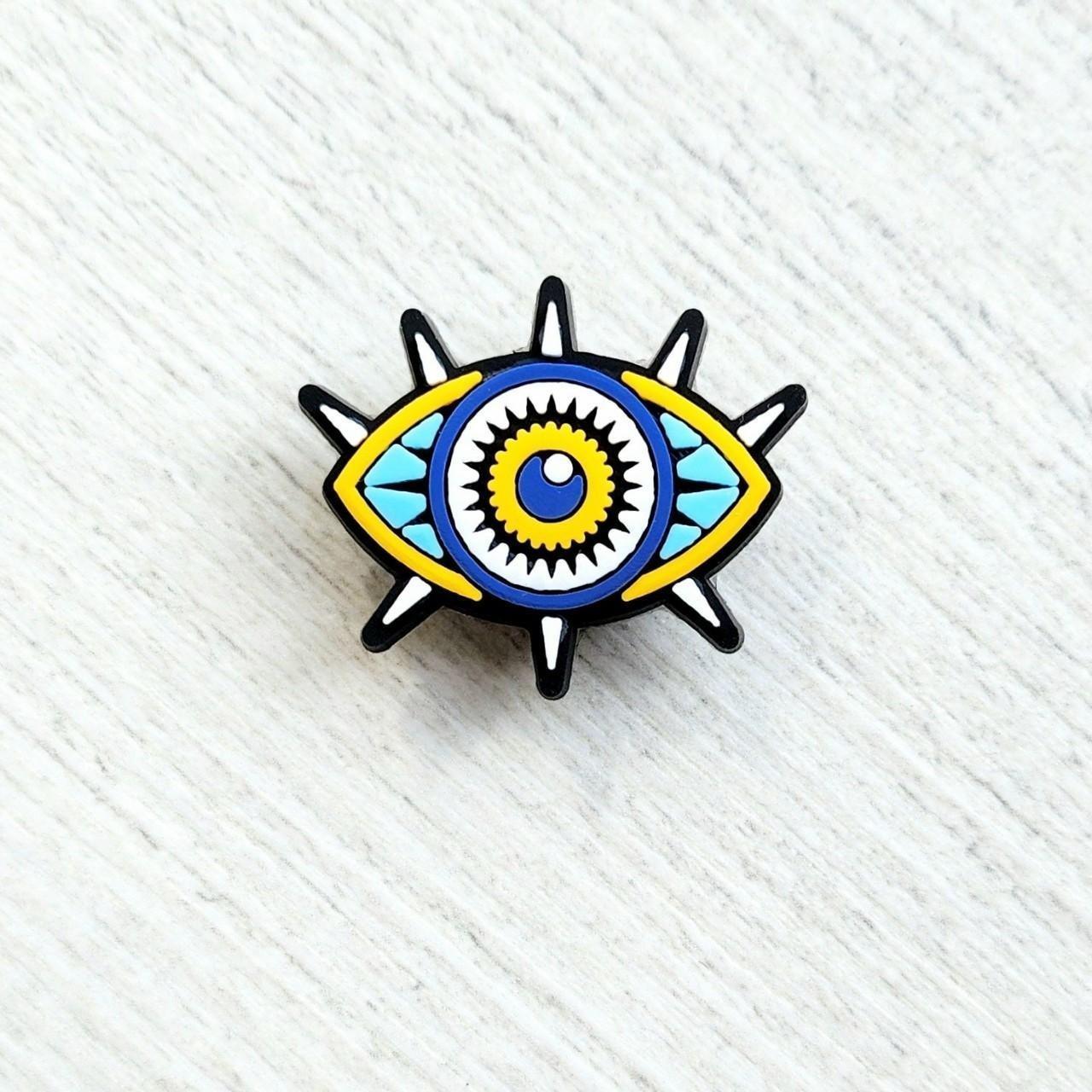 Super funky turkish blue evil eye Jibbitz evil ⭐️🧿 Depop
