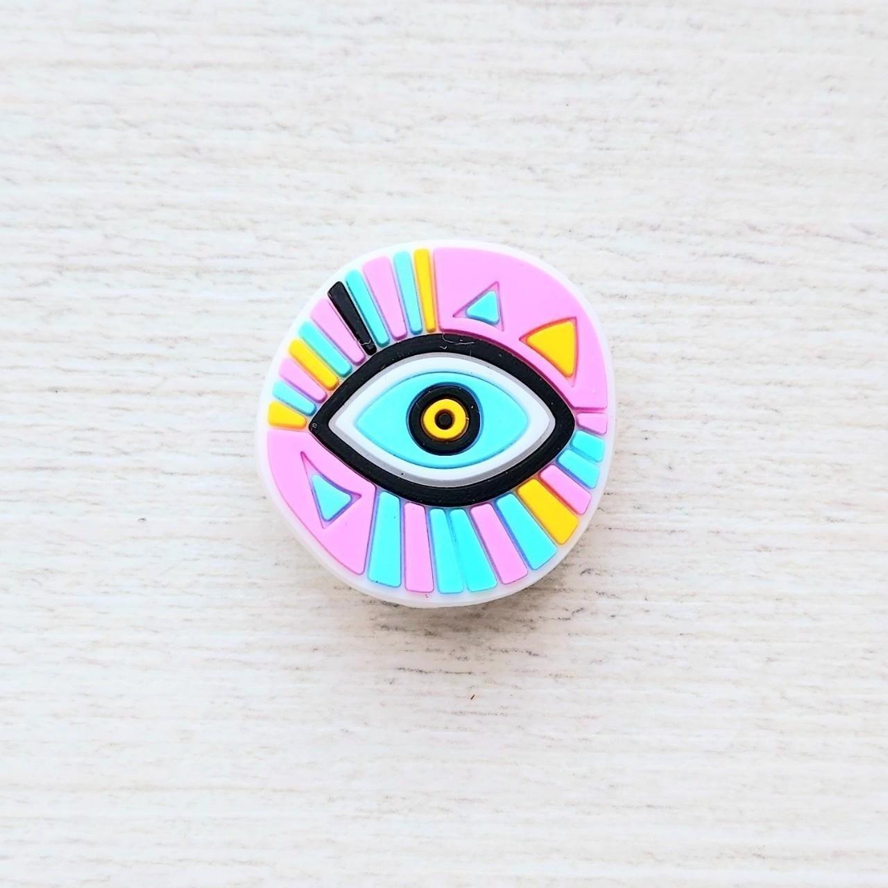 Super funky Colourful turkish evil eye Jibbitz... Depop