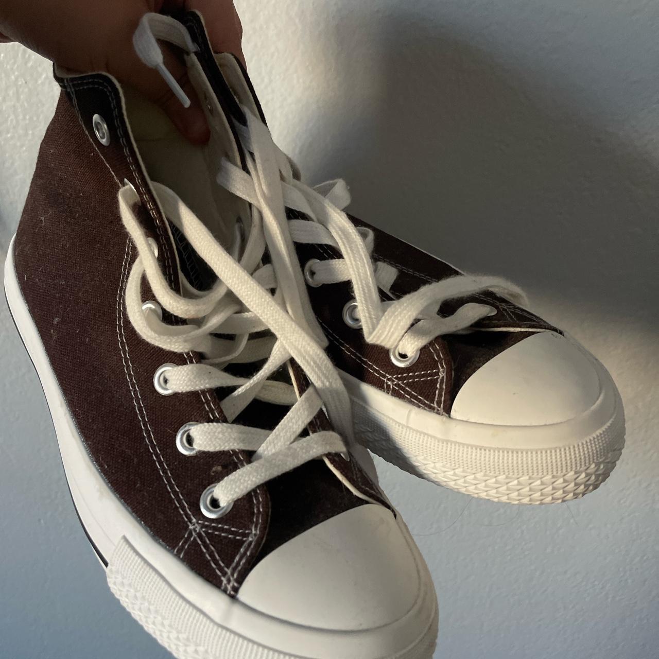 Sincerely Jules high top sneakers Brown 8W Barely worn - Depop