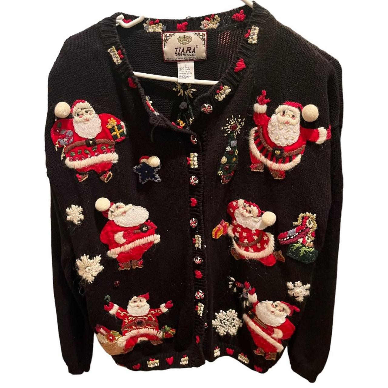 Tiara international long sleeve button up Santa... Depop