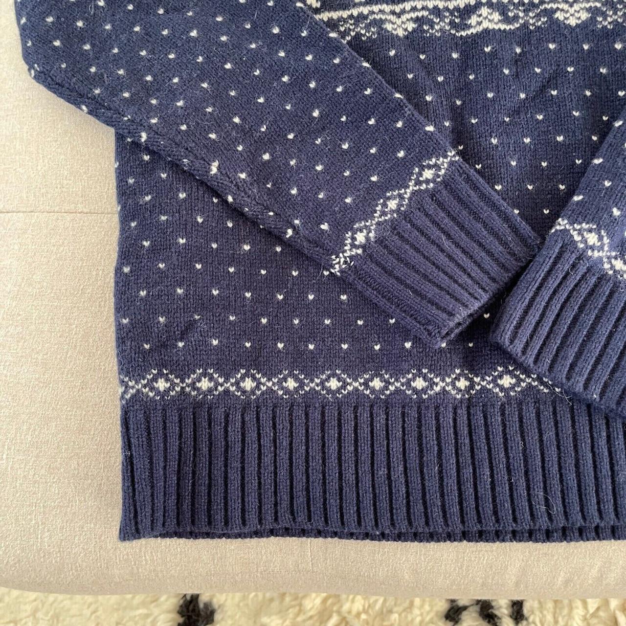 Polo Ralph Lauren Nordic Jumper Deer Blue White... - Depop