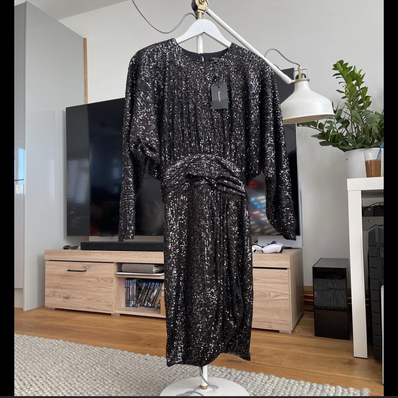 Massimo Dutti Sequin Dress Massimo Dutti sequin... Depop