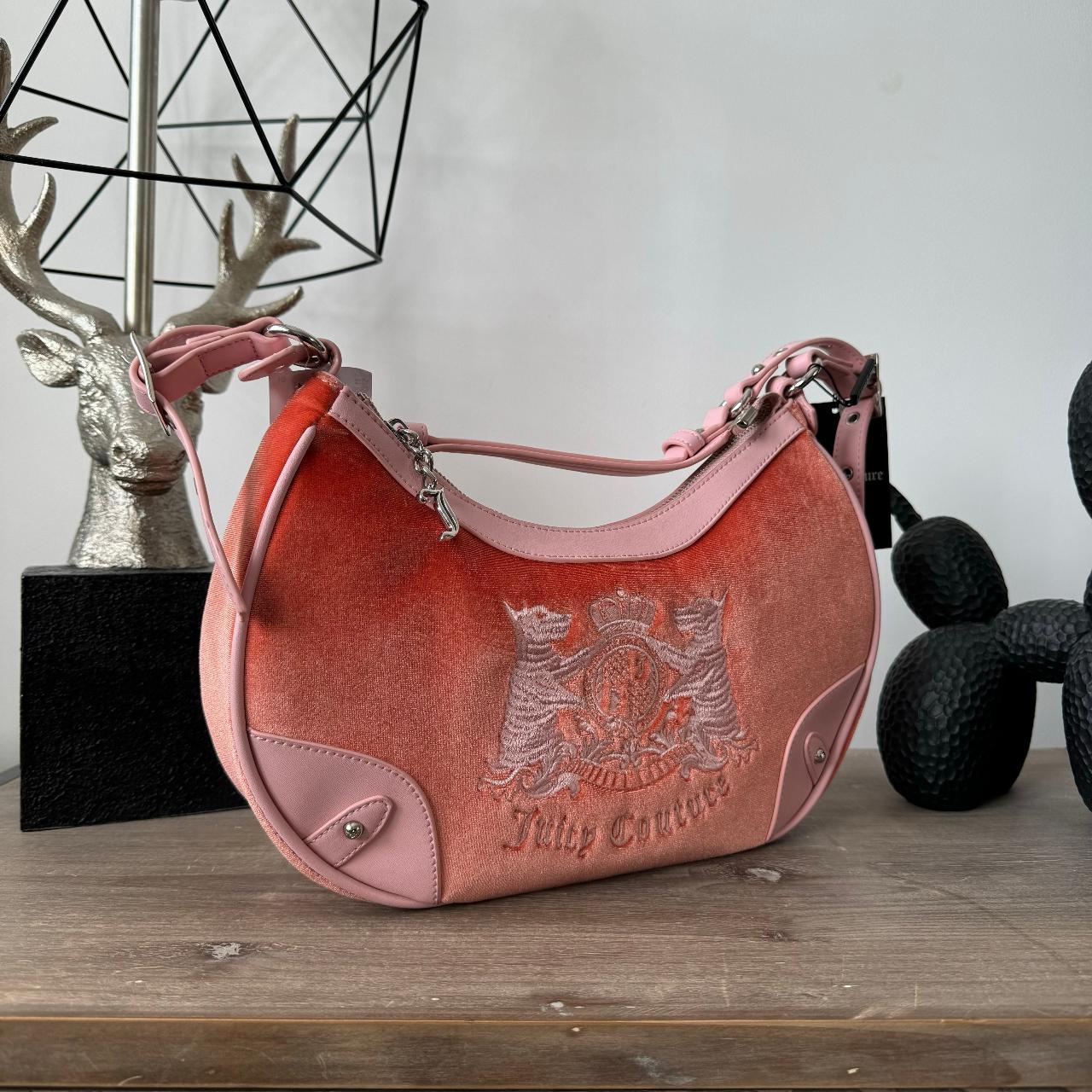 JUICY COUTURE TWIG DOGS BAG Orange VELVET Shoulder | Depop