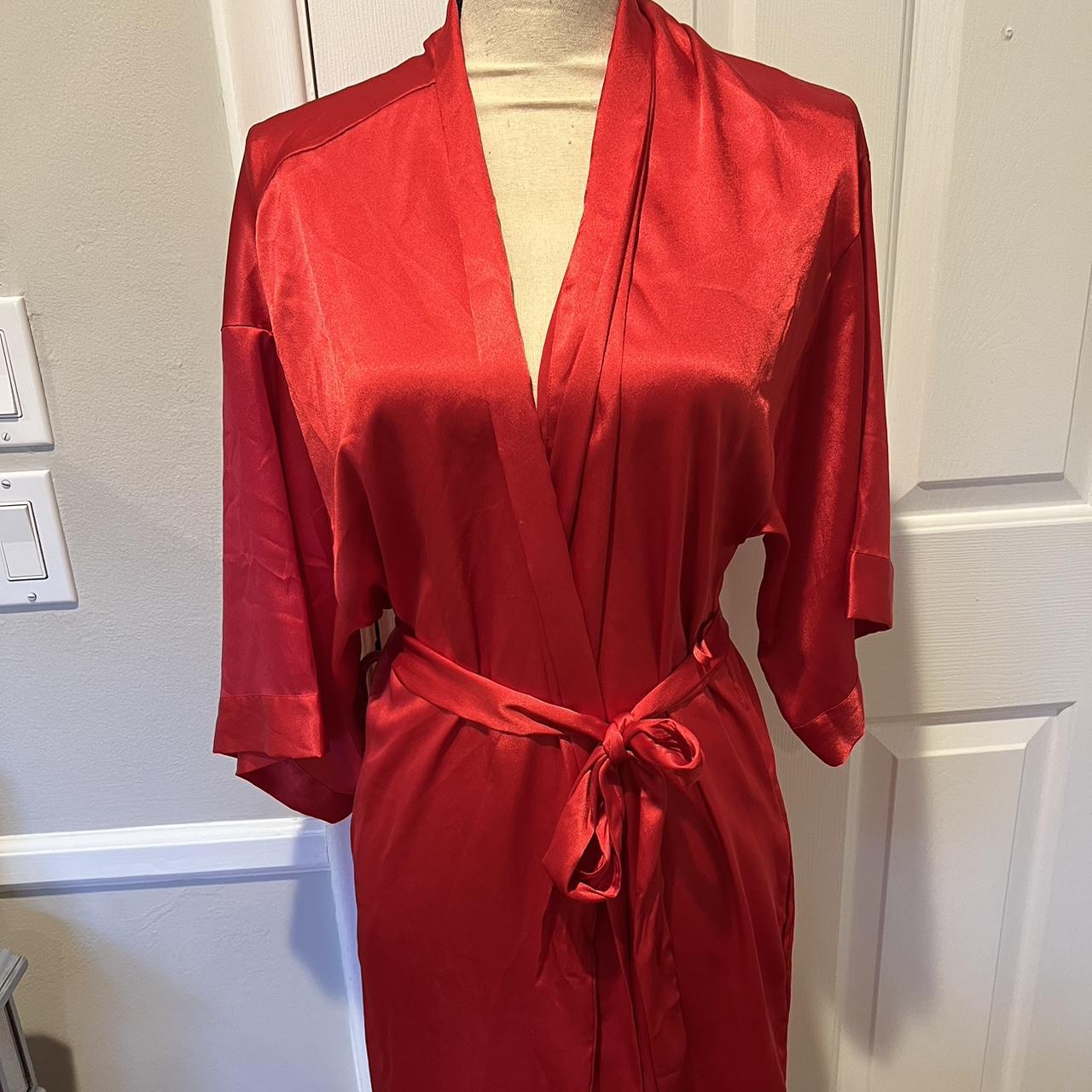 Victoria’s Secret Red Silk Robe size... Depop