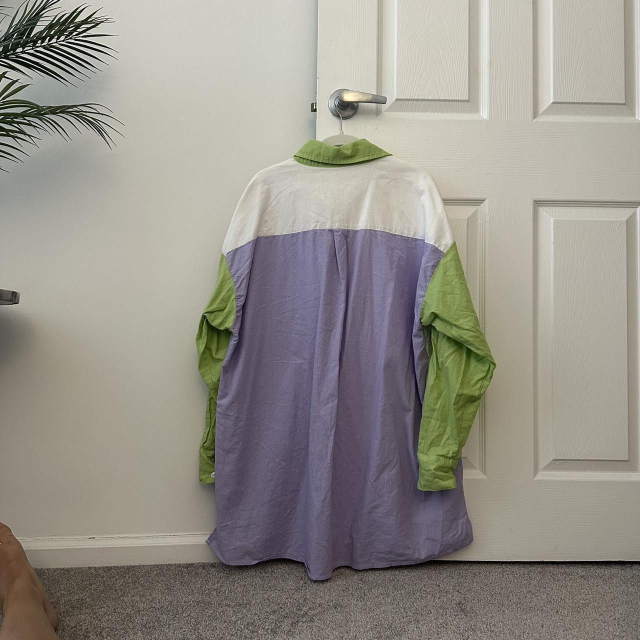 Charlie Holiday Women's Green and Purple Blouse (2)