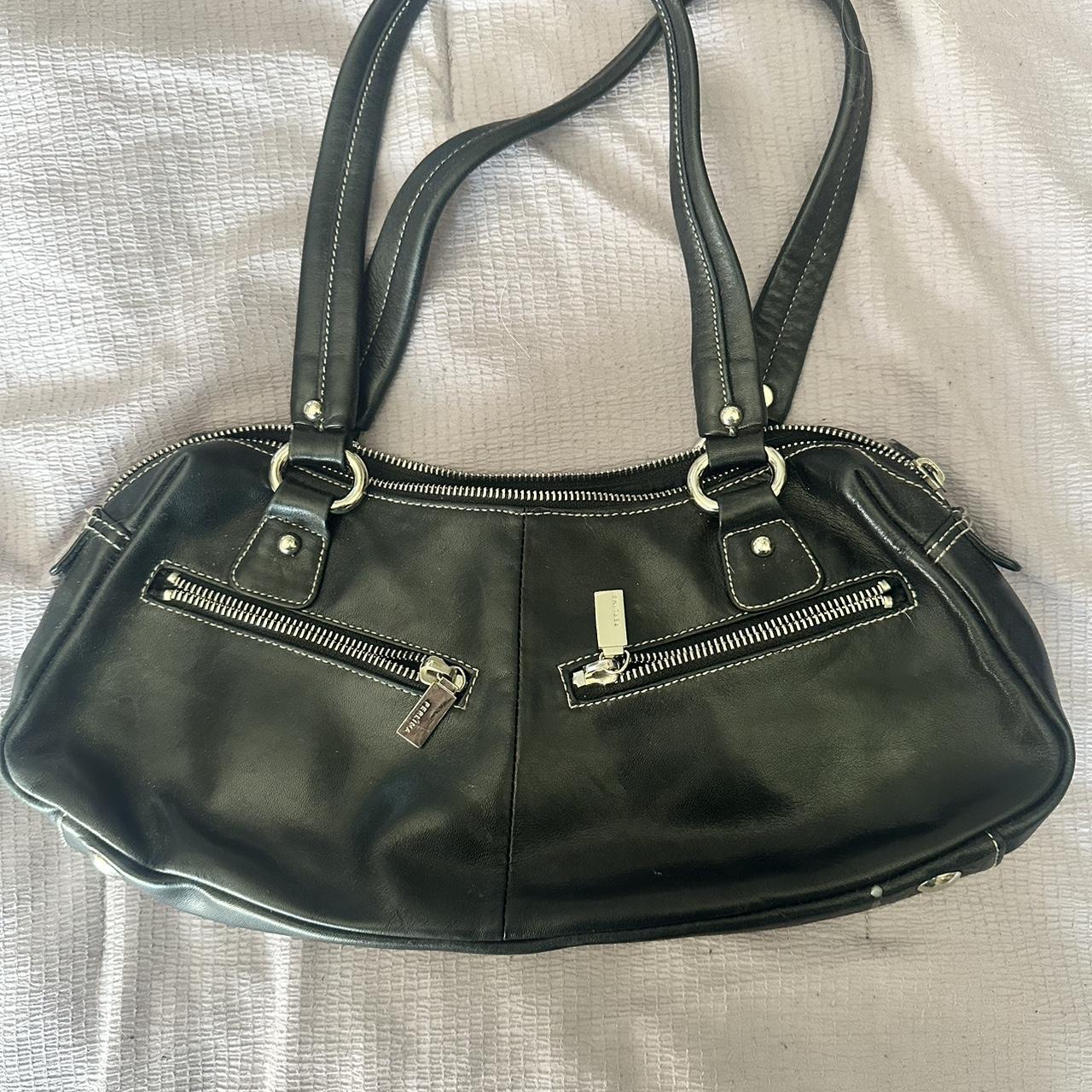 Vintage Y2K Black Perlina Shoulder Bag with Depop