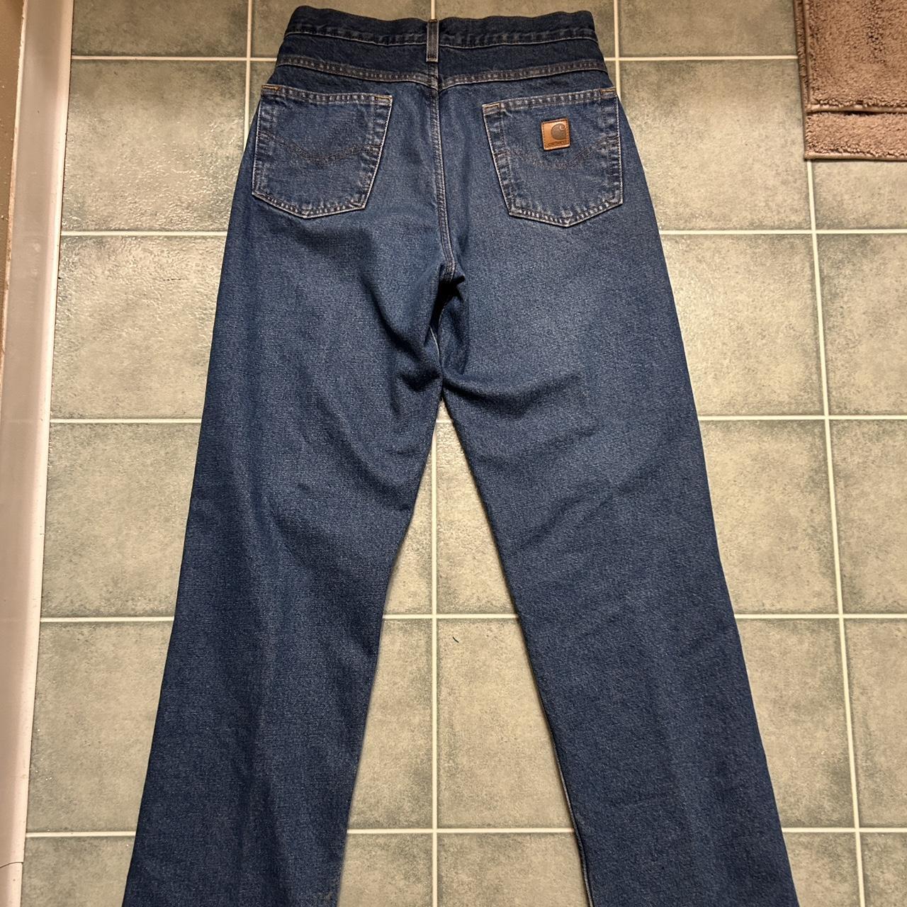 Relaxed Fit Fleece Lined Carhartt Jeans 30x34 - Depop