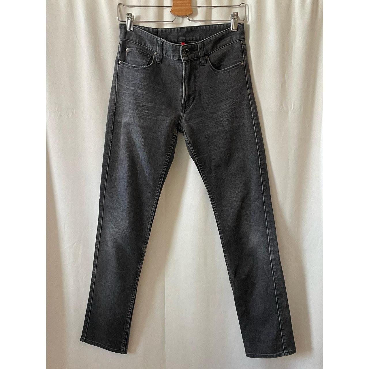 Uniqlo UJ T000 Skinny Taper Grey Hemmed Jeans 29W Depop