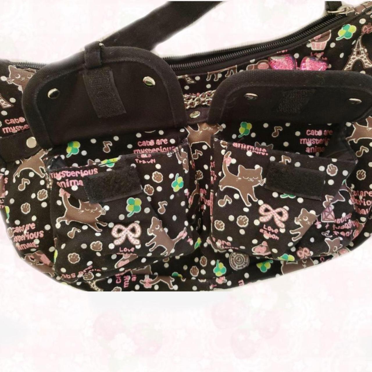 clover cat grommet ribbon purse L 18 cm W 31... Depop