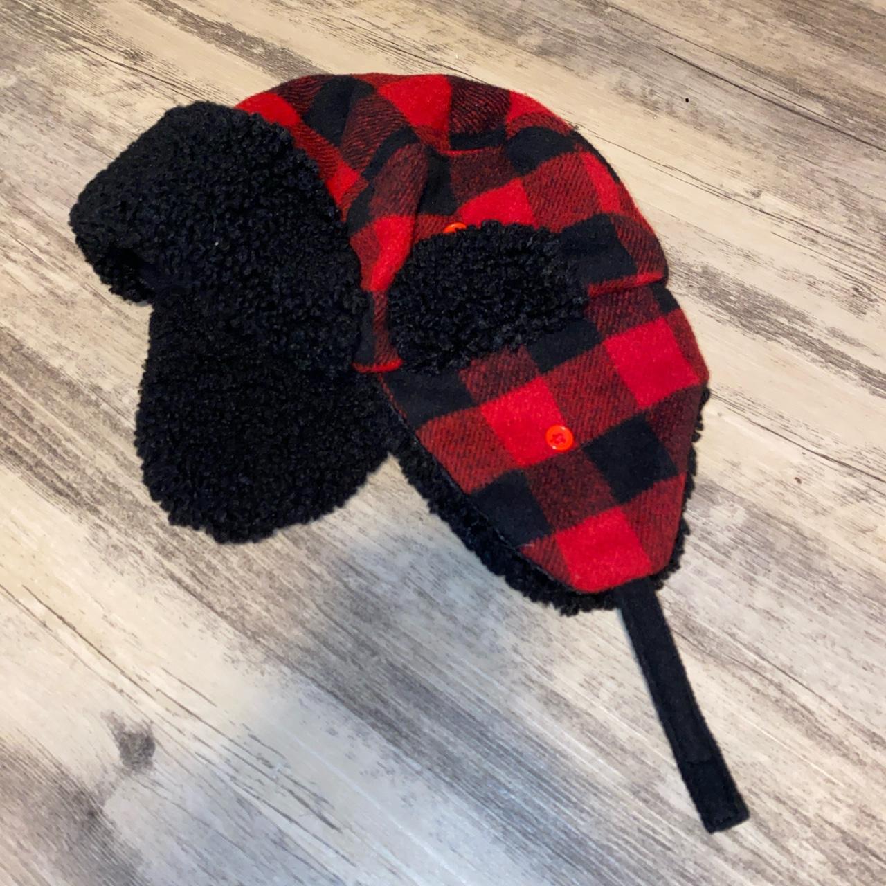 y2k flannel sherpa lined ushanka trapper hat. would... - Depop