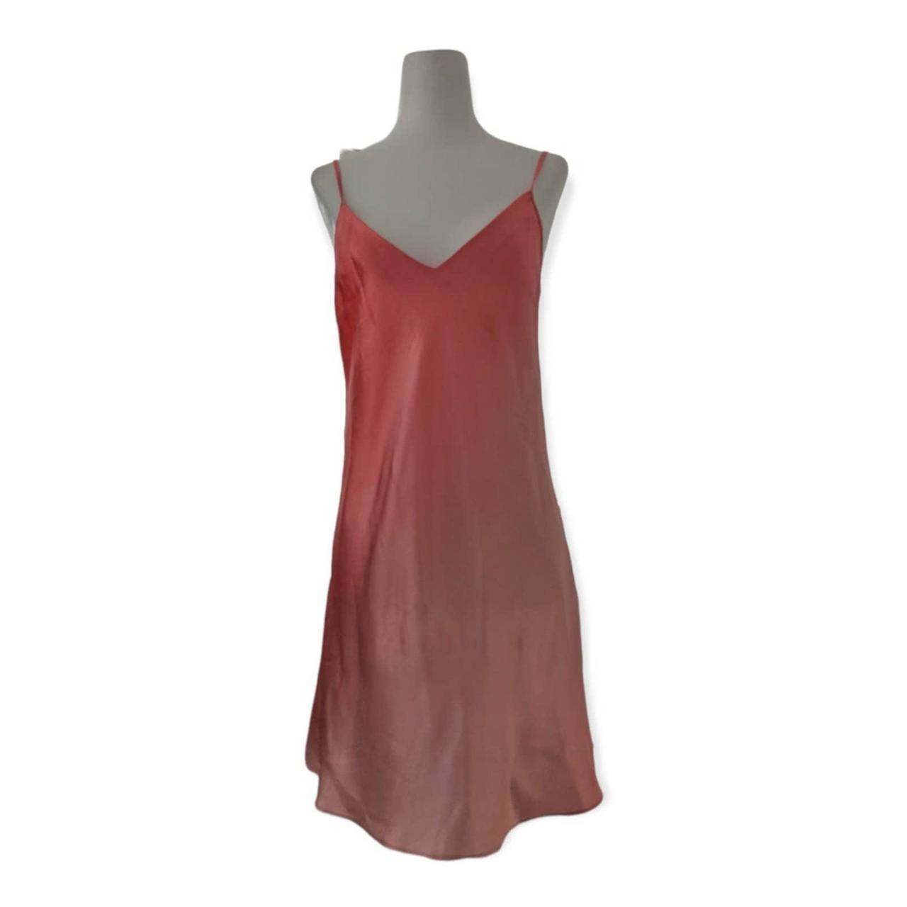 HALSTON satin ombre slip dress In very good... - Depop