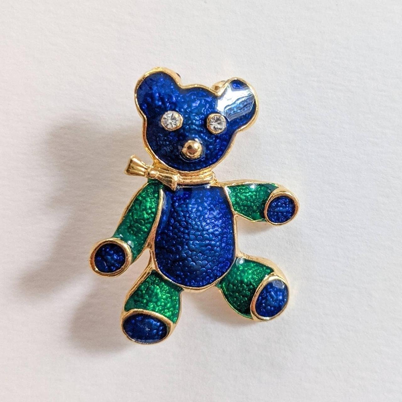 Enamel Teddy Bear Brooch Teddy bears symbolize... Depop