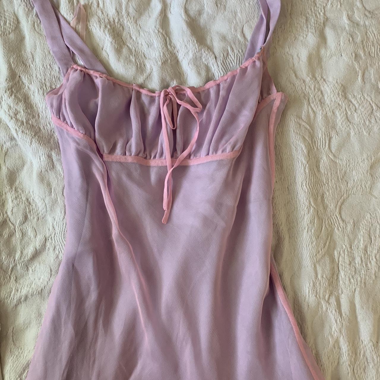 DKNY Women's Pink and Purple Dress