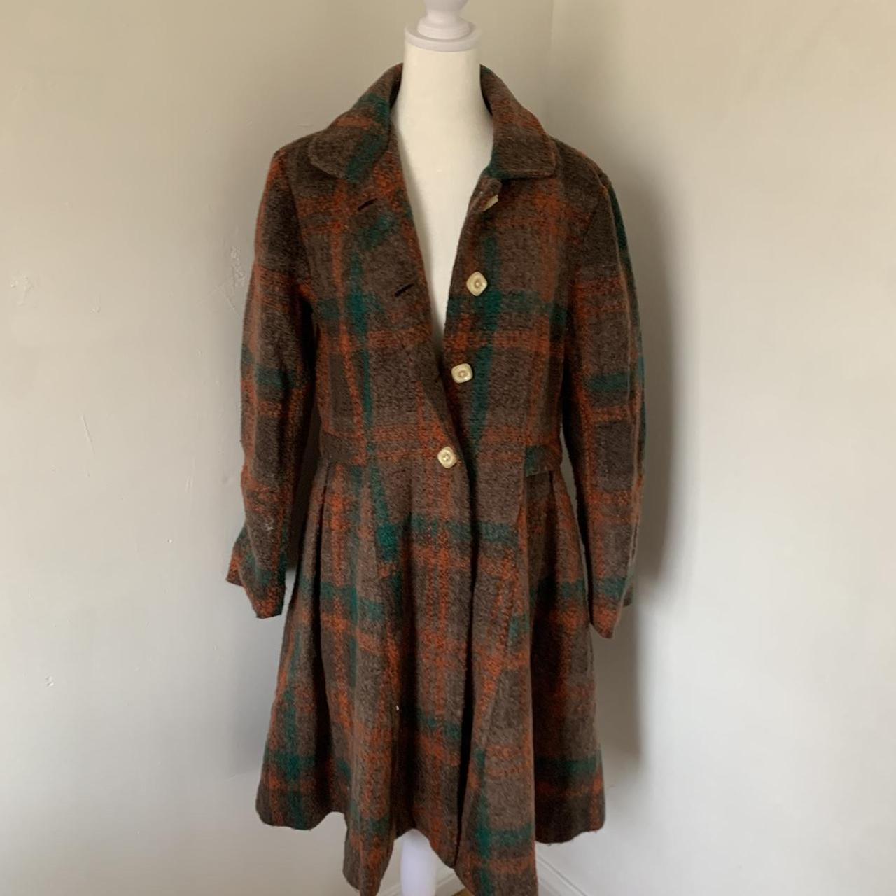 Vintage Women's Orange Swing Coat