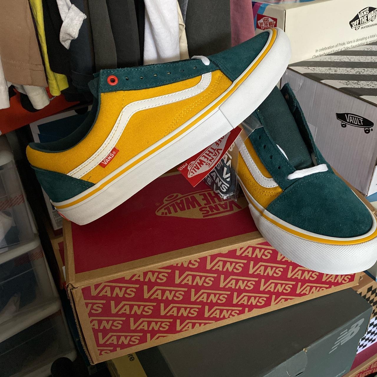 Vans yellow cheap green