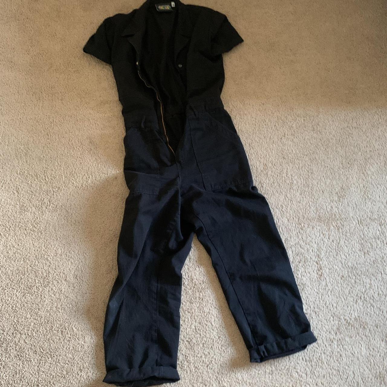 Big Bud Press Black Short Sleeve Jumpsuit Size Depop