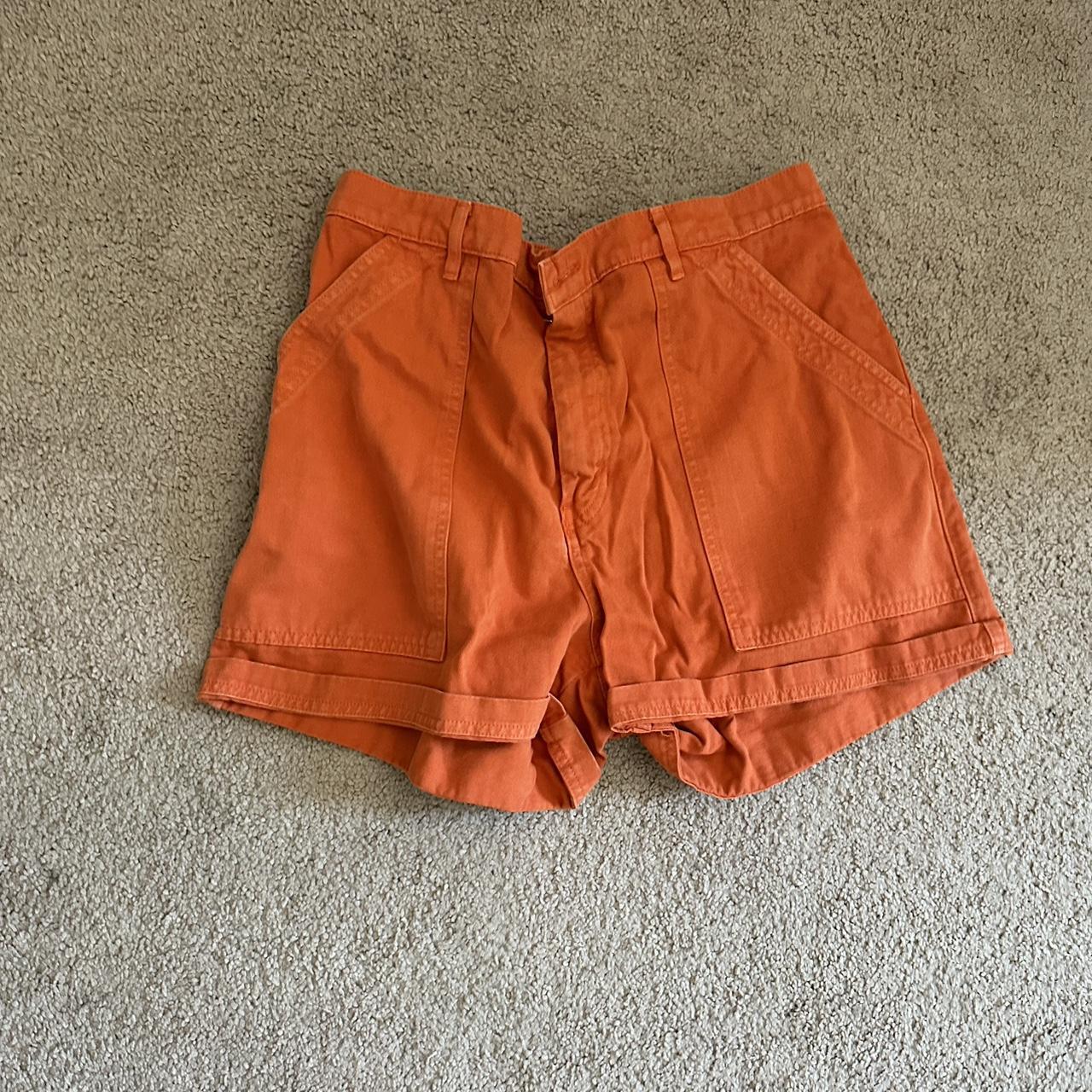 Big Bud Press Women's Orange Shorts | Depop