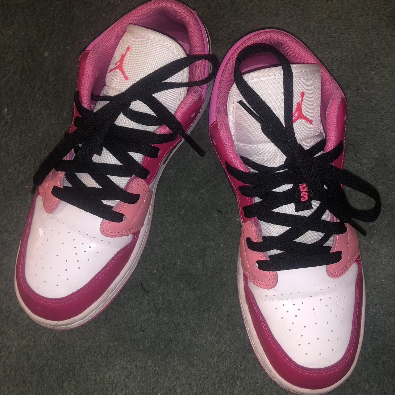 Air Jordan 1 Low Pink Red Eur 37.5 Au 6.5-7 - Depop