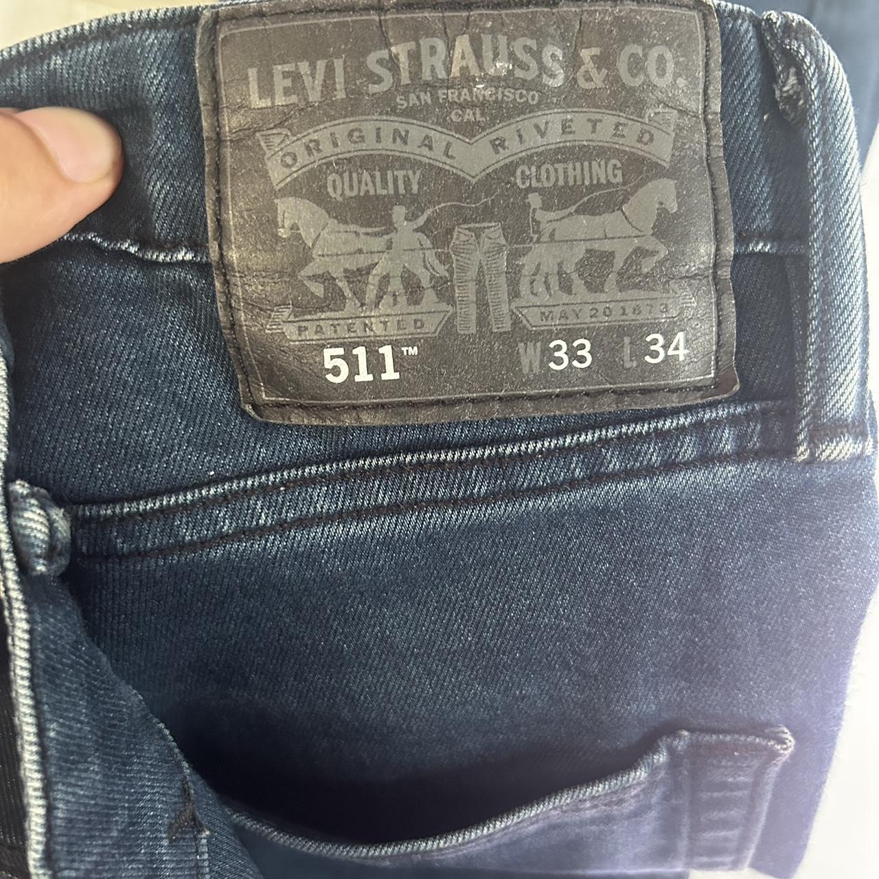 Levis 511 black sale tag