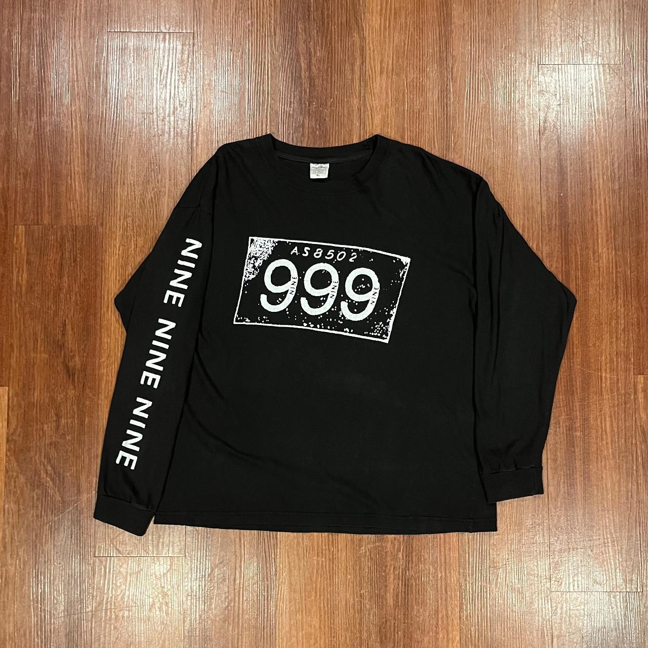 Vintage 999 nine nine nine long sleeve punk band... - Depop