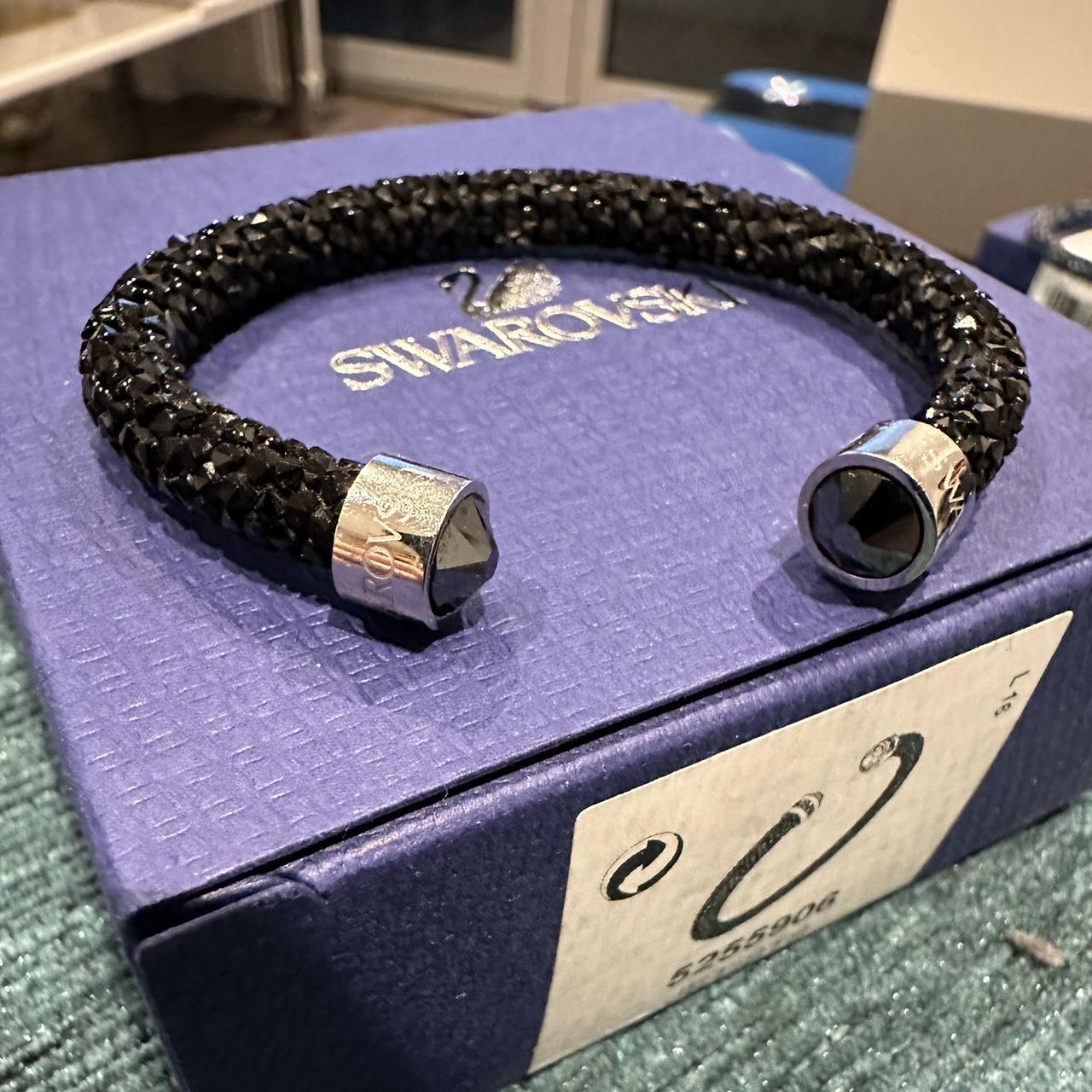 Swarovski Crystaldust Black Crystal Cuff Bracelets SWAROVSKI