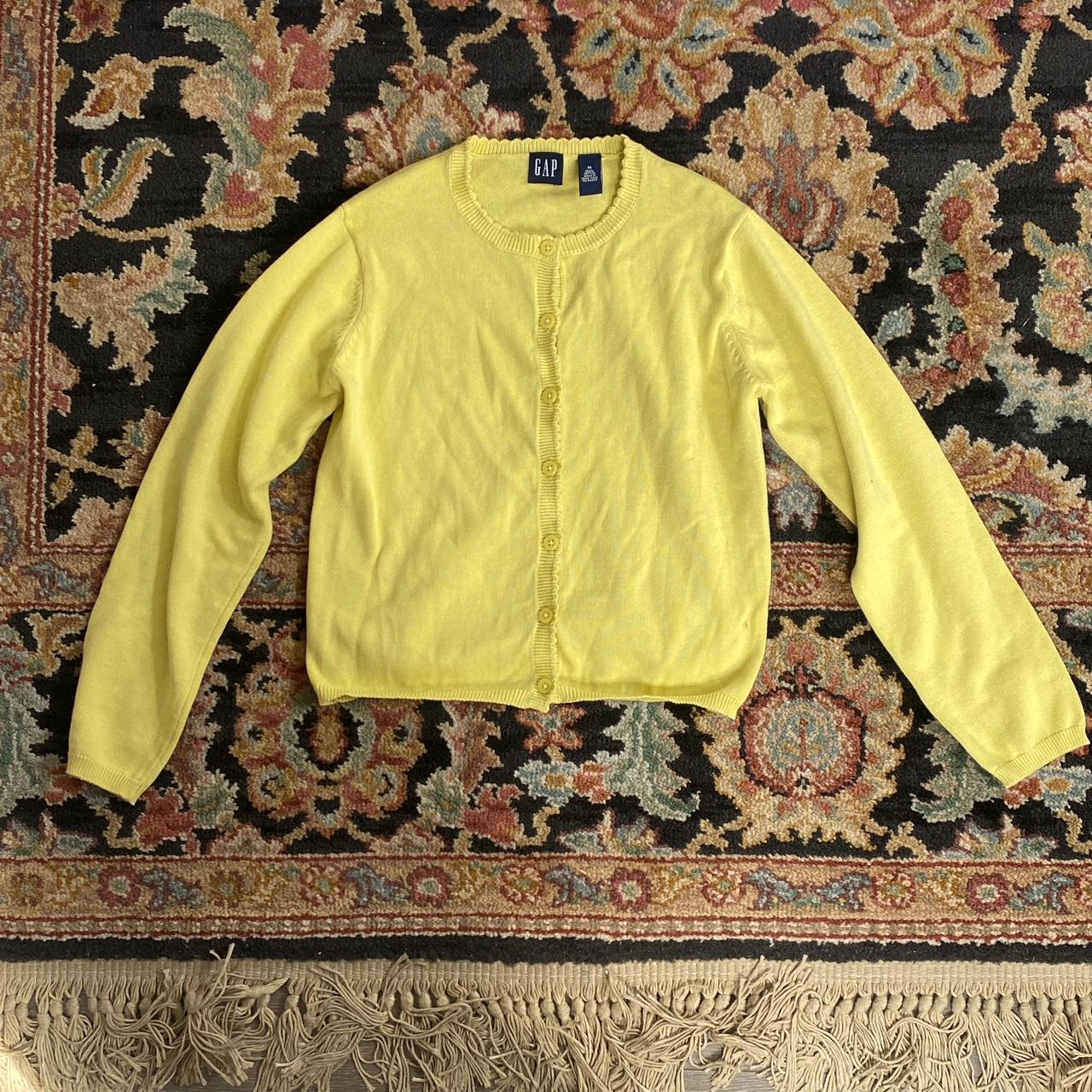 Gap yellow cheap cardigan