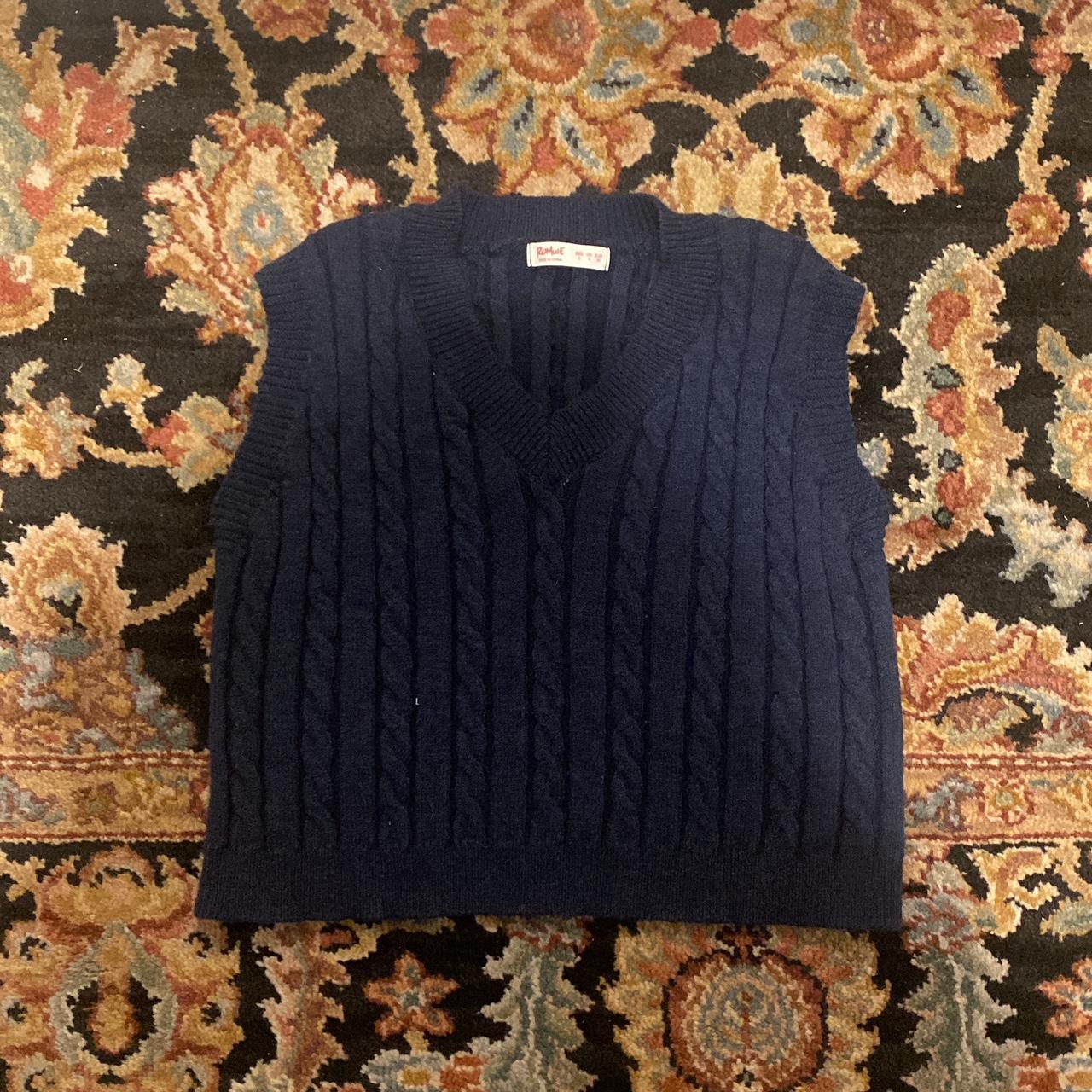 brand: romwe description: ribbed sweater vest... - Depop