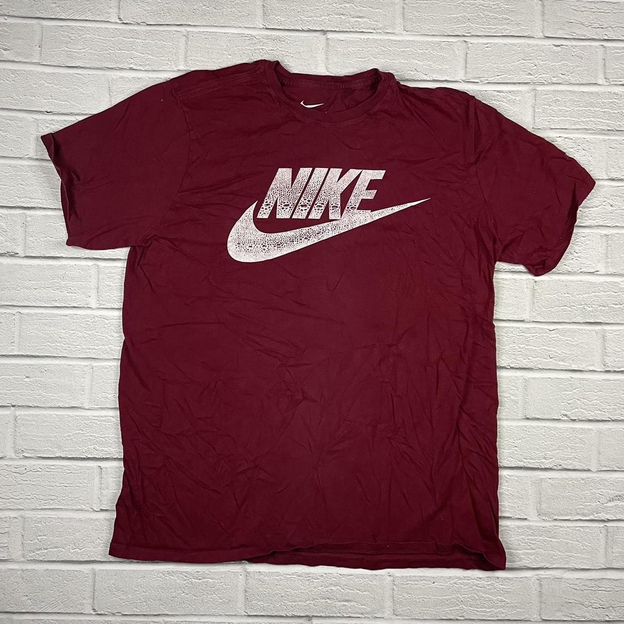 Mens burgundy nike sales shirt