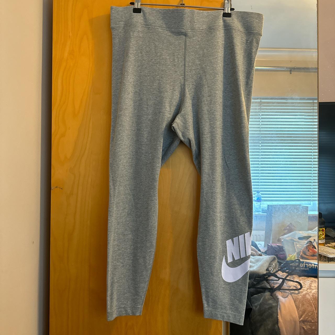 Plus Size Grey Nike Leggings Size 1XL Worn a few... - Depop