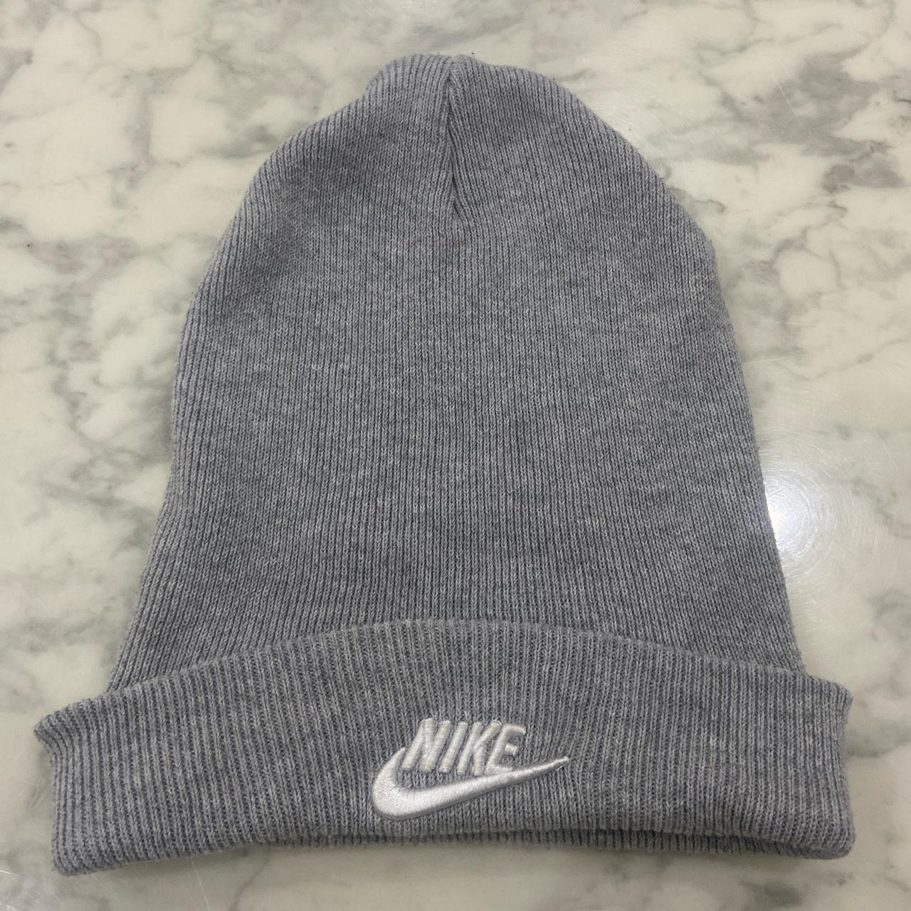 mens grey nike beanie