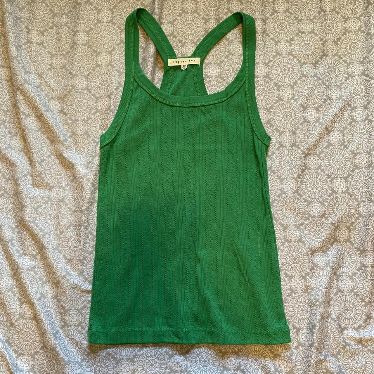 very sweet green tank top, 2008 vibes tbh size XS... Depop