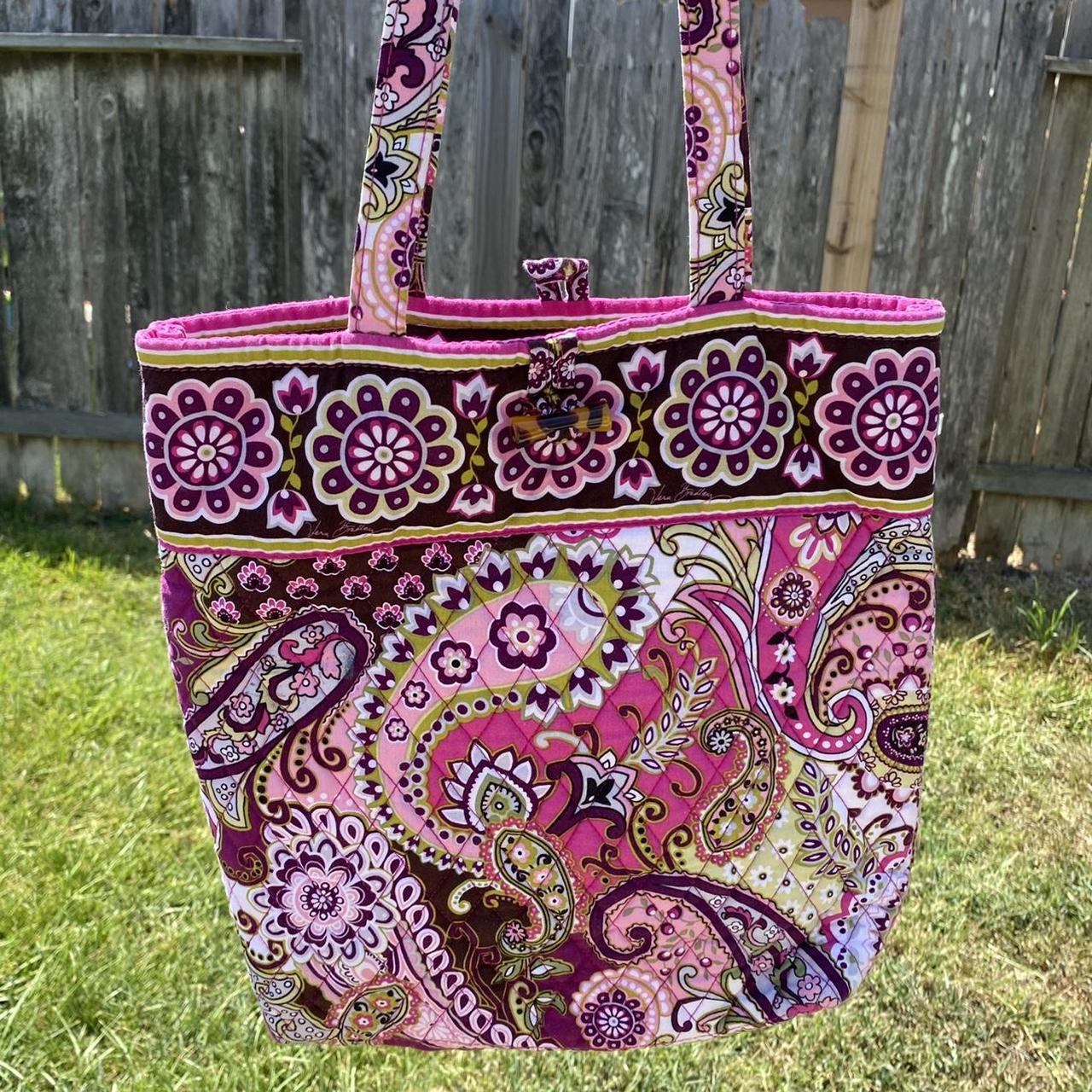 Vera bradley discount pink tote bag