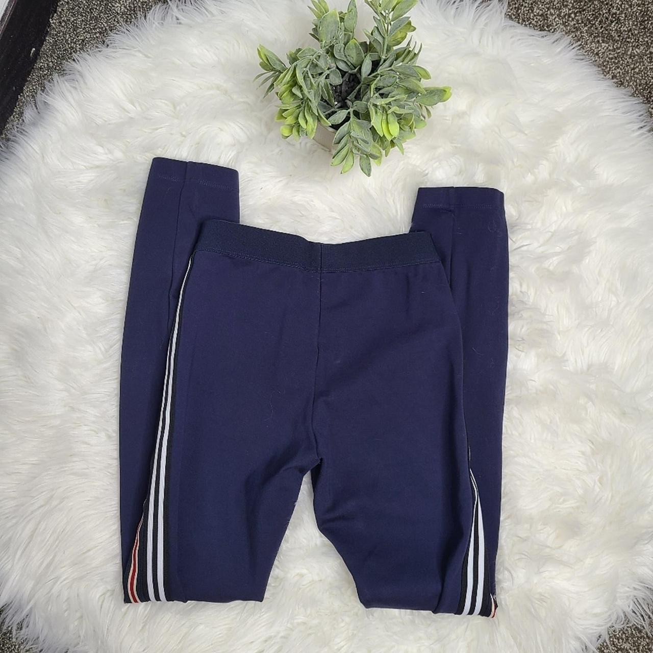 Navy Striped Skinny Pants by BCBG MaxAzria Navy pull Depop