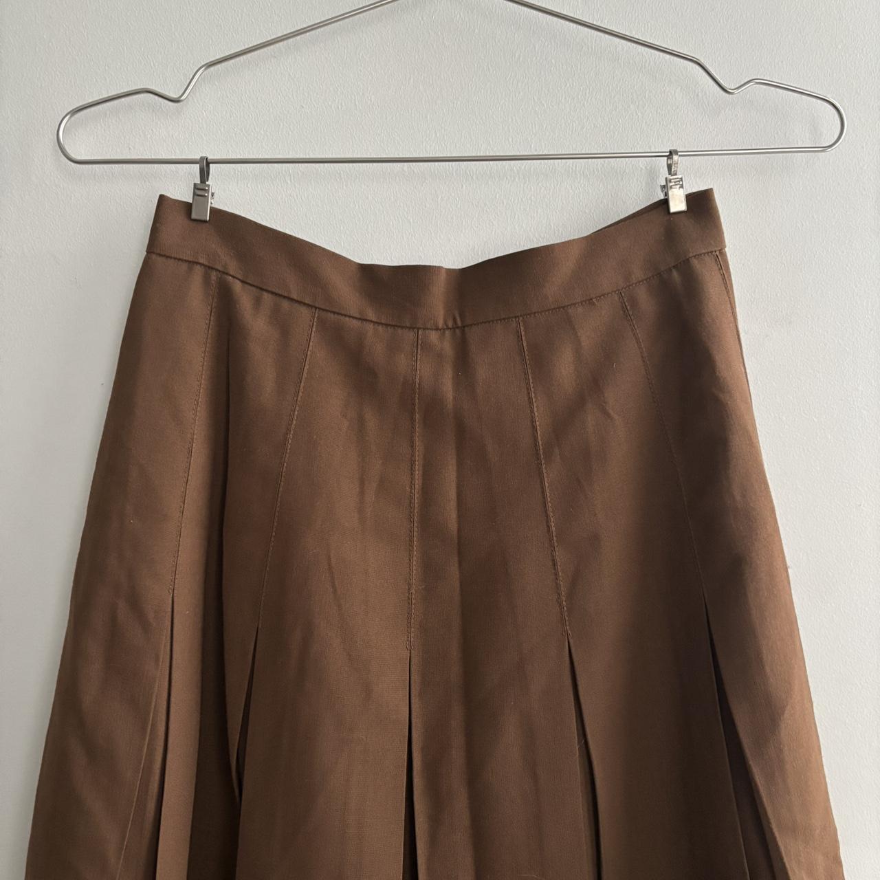 Vintage Women's Wool Skirt - Brown - XS – Vintage… - image 1